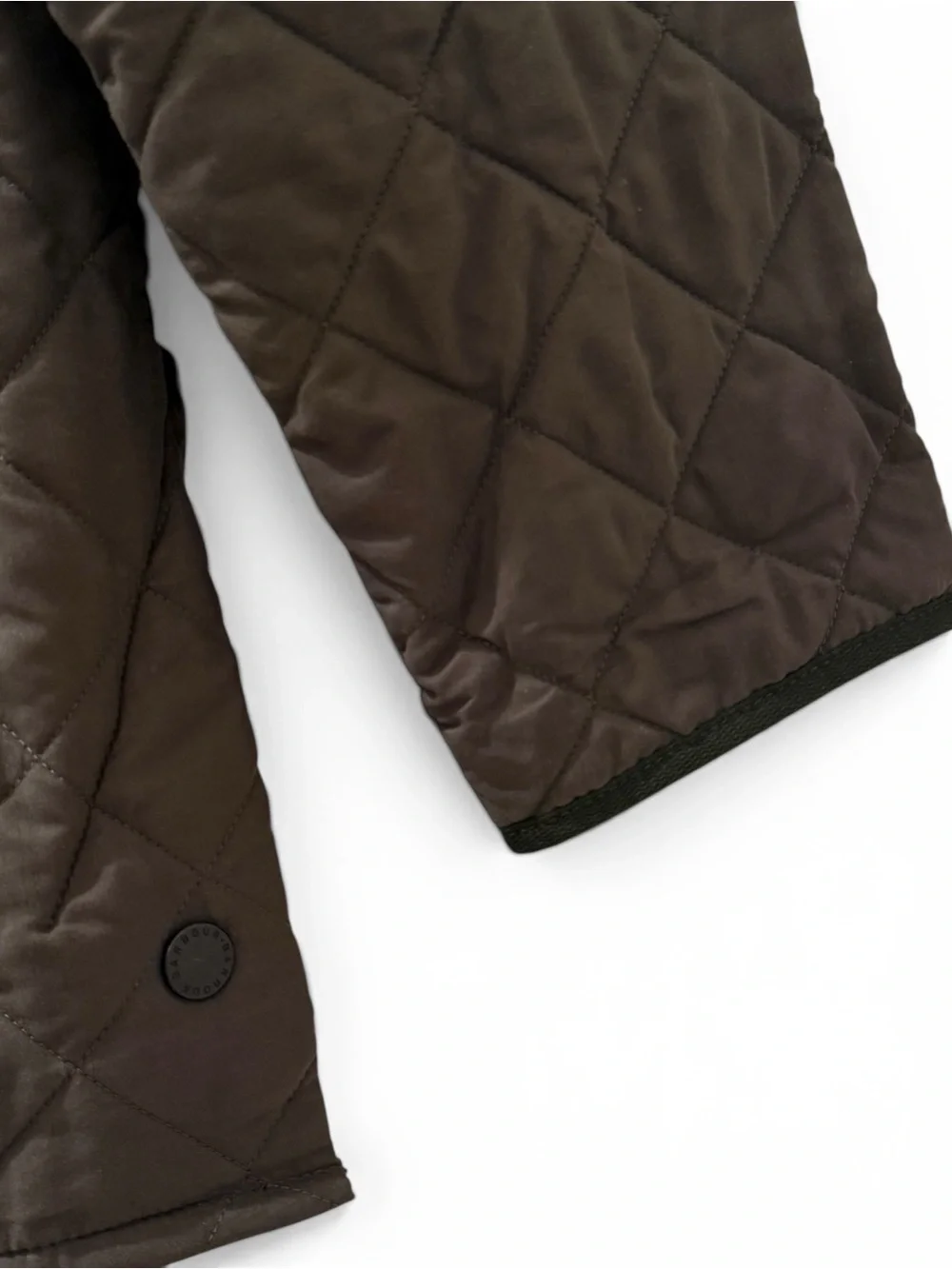 Barbour Classic Eskdale D892 Quilted Green Jacket Corduroy Made in England Med